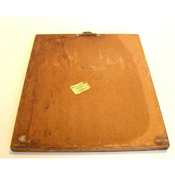 Rooster and Hen Antique Print Framed Miss Fairhurst's Pair of White Dorkings - Picture 3 of 4